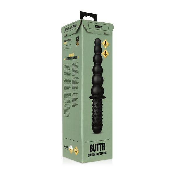 Анальний ланцюжок BUTTR - Akimbo Double Sided Anal Dildo SX2215 фото - купити в секс-шопі Чорний Кролик