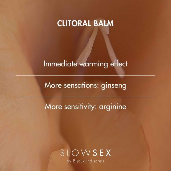 Розігрівальний бальзам для клітора Bijoux Indiscrets Slow Sex Clitoral balm SO5904 фото - купити в секс-шопі Чорний Кролик