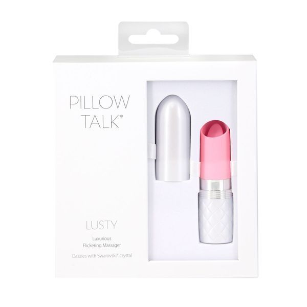 Вібратор Pillow Talk Lusty Luxurious Flickering Massager - Pink SO7751 фото - купити в секс-шопі Чорний Кролик